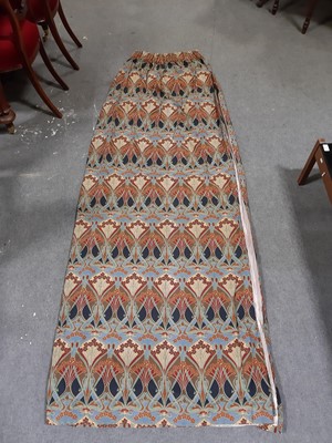 Lot 323 - A pair of vintage Liberty Ianthe lined curtains.