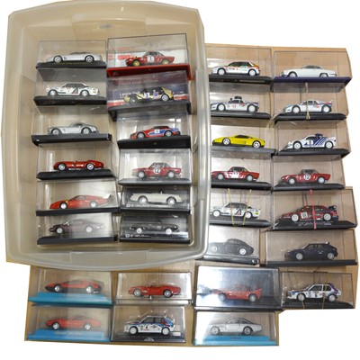 Lot 152 - Thirty-one die-cast model Italian cars, in cases