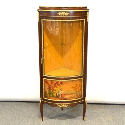 Lot 382 - French beech freestanding corner cabinet