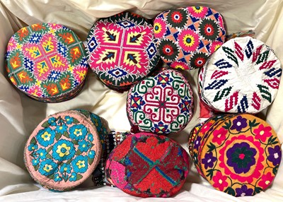 Lot 20 - Collection of hats from the Sindh and Swat regions, Pakistan
