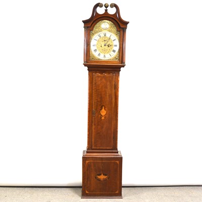 Lot 326 - Mahogany longcase clock