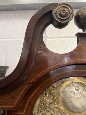 Lot 326 - Mahogany longcase clock