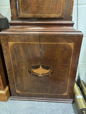 Lot 326 - Mahogany longcase clock