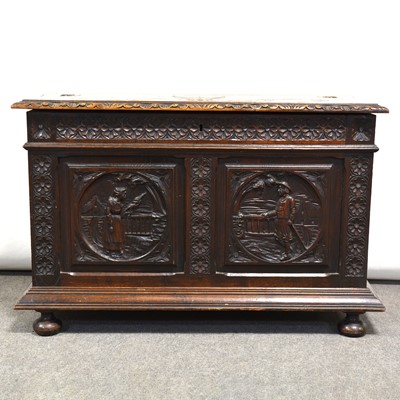 Lot 441 - Victorian walnut coffer