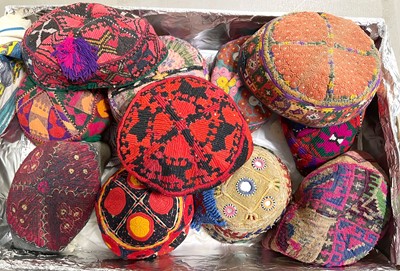 Lot 26 - Collection of Turkoman and Afghan hats