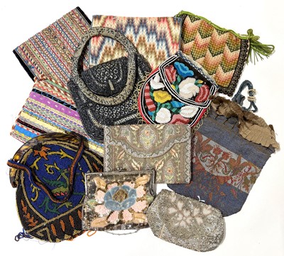 Lot 35 - Collection of European embroidered bags, purses, etc
