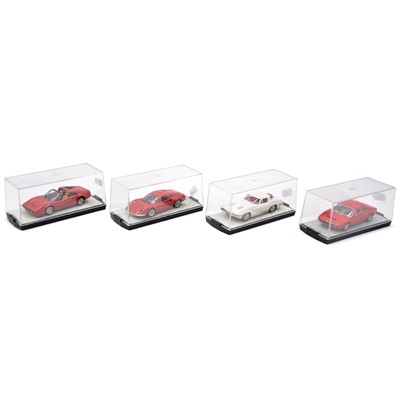 Lot 121 - Four white metal 1:43 scale model cars