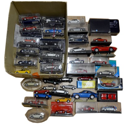 Lot 221 - Thirty-nine die-cast model vehicles, some boxed.