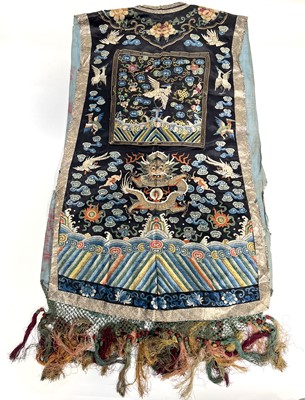 Lot 51 - Chinese silk court tunic