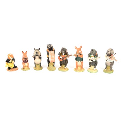 Lot 121 - Thirteen Beswick Pig Promenade/Band figures