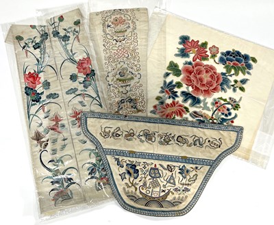 Lot 56 - Four pieces of 18th/19th century Chinese silk work
