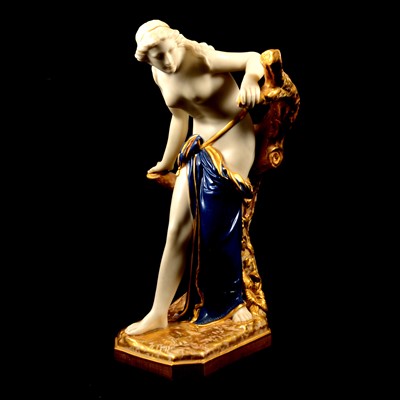 Lot 78 - Royal Worcester figure, Bather Surprised