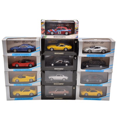 Lot 163 - Minichamps die-cast model vehicles, thirteen...