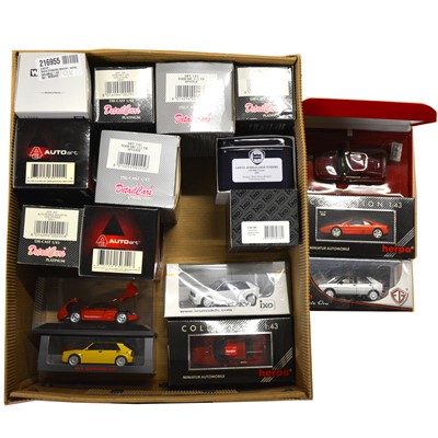 Lot 179 - Seventeen die-cast model cars, including Herpa, Corgi, Solido