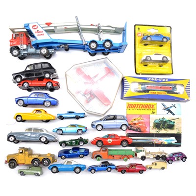 Lot 101 - Twenty-two die-cast vehicles, including Corgi, Budgie, Brumm, Matchbox, etc.