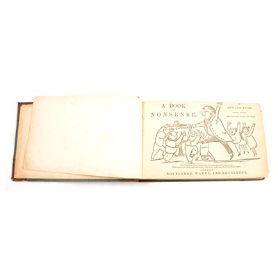 Lot 177 - Edward Lear, A Book of Nonsense