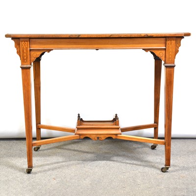 Lot 384 - Victorian inlaid walnut occasional table