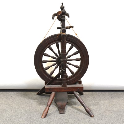 Lot 482 - Pine spinning wheel