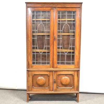 Lot 372 - 1920's oak bookcase