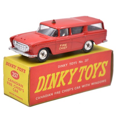 Lot 4 - Dinky Toys die-cast model ref 257 Canadian Fire Chief's Car