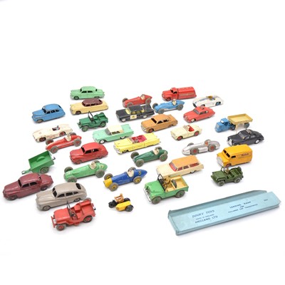 Lot 94 - One tray of Dinky and Corgi Toys die-cast model cars and vehicles.