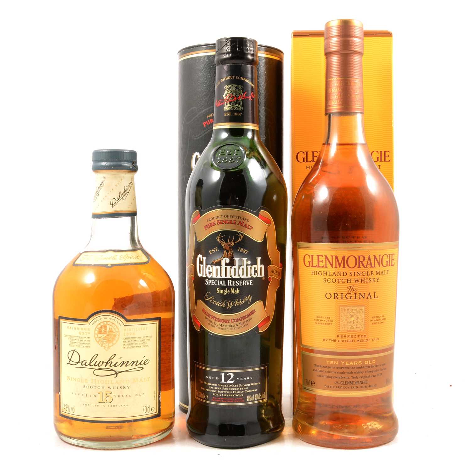 Lot 139 - Three bottles of assorted single malt Scotch whisky