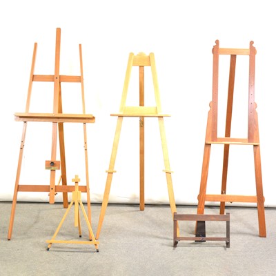 Lot 393 - Artists easel by Selwyns, and three others.