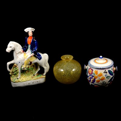 Lot 65 - Staffordshire pottery figures and other ceramics