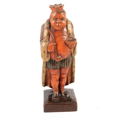 Lot 112 - A German carved wooden novelty musical figure, by Karl Griesbaum