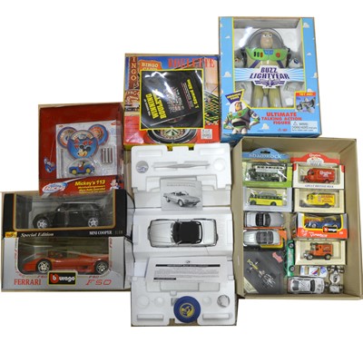 Lot 175A - Quantity of models and toys including Think Way Buzz Lightyear toy