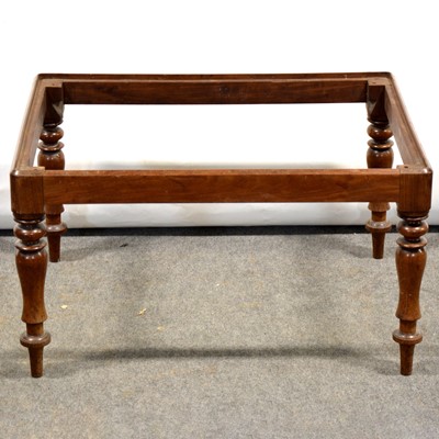 Lot 383 - Victorian mahogany stool frame