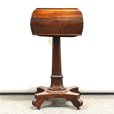 Lot 363 - William IV rosewood teapoy