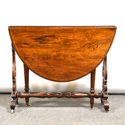 Lot 463 - Victorian walnut Sutherland table