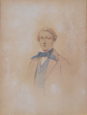 Lot 321 - Follower of George Richmond, Portrait of a young gentleman