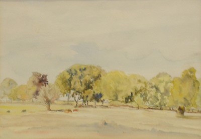 Lot 303 - Margaret Pinder, River Tay and another watercolour