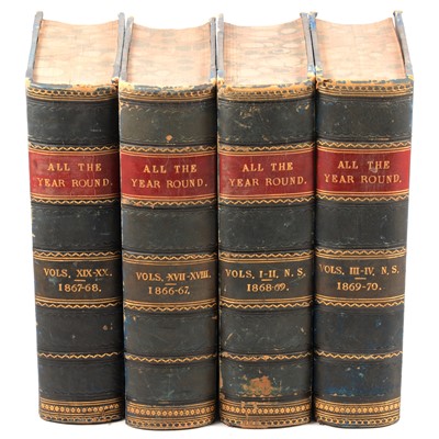 Lot 135 - Charles Dickens, All the Year Round, Vols I - XVIII, bound