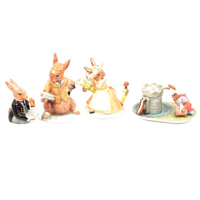 Lot 56 - Collection of Bunnykins to include, table lamp,...