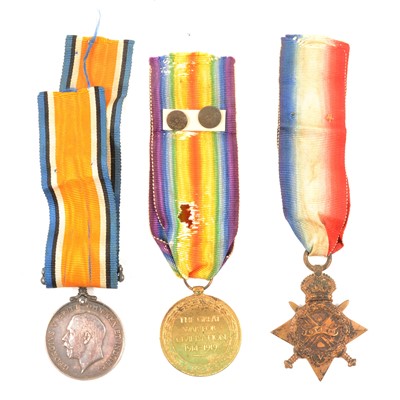 Lot 184 - Medals; WWI group of three