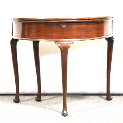 Lot 412 - George III mahogany tea table