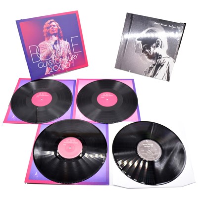 Lot 32 - Five David Bowie LP vinyl records including Glastonbury 2000