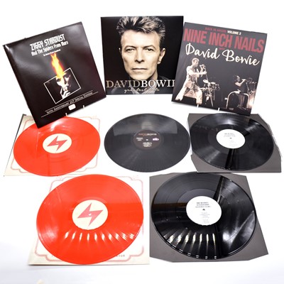Lot 32 - Five David Bowie LP vinyl records including Glastonbury 2000