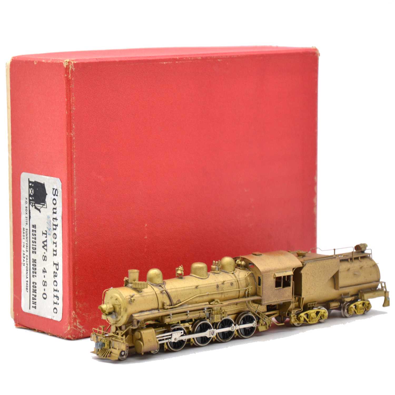 Lot 96 - Westside Model HO gauge steam locomotive and tender, TW-8, boxed