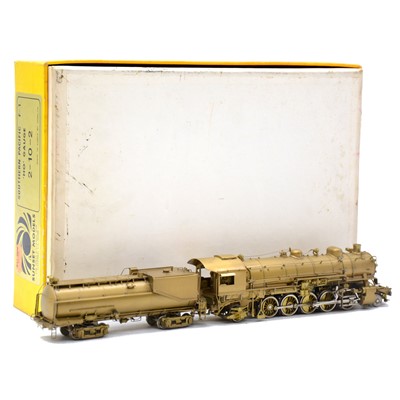Lot 90 - Sunset Models HO gauge steam locomotive and tender, F-1, brass model, boxed