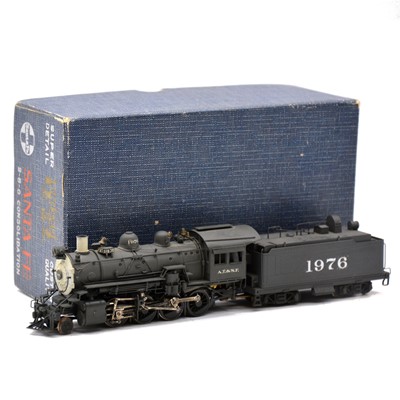 Lot 48 - United Scale Models HO gauge steam locomotive and tender, brass model, boxed.