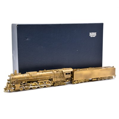 Lot 102 - United Scale Models HO gauge steam locomotive and tender, brass model, boxed