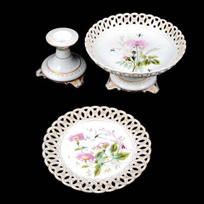 Lot 84 - Continental porcelain dessert service, possibly Hutschenreuther