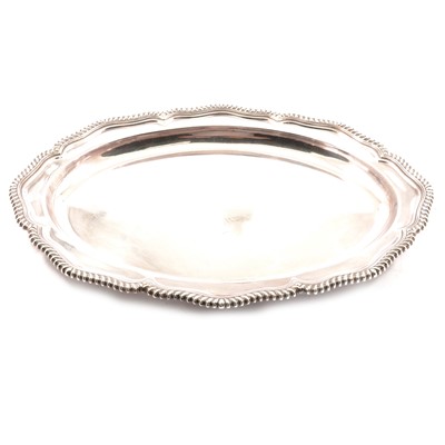 Lot 171 - Tiffany & Co, a silver-soldered oval platter