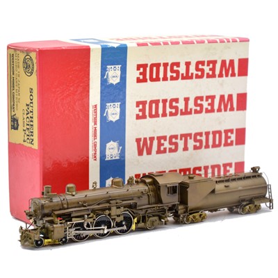 Lot 116 - Westside Models HO gauge steam locomotive and tender, P4, brass model, boxed