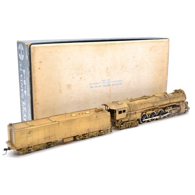 Lot 70 - United Scale Models HO gauge steam locomotive and tender, brass model, boxed