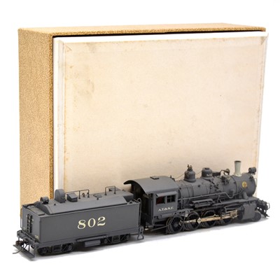 Lot 27 - Sunset Models HO gauge steam locomotive and tender, brass model, boxed